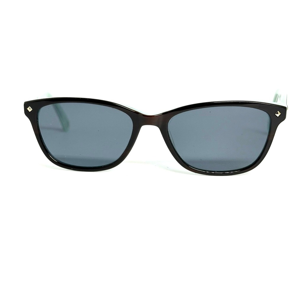 Bulova Beechworth Sunglasses Chocolate Mint Brown Green 50-16-135 Rectangular